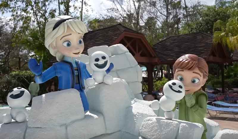 Disney's Blizzard Beach Frozen Characters
