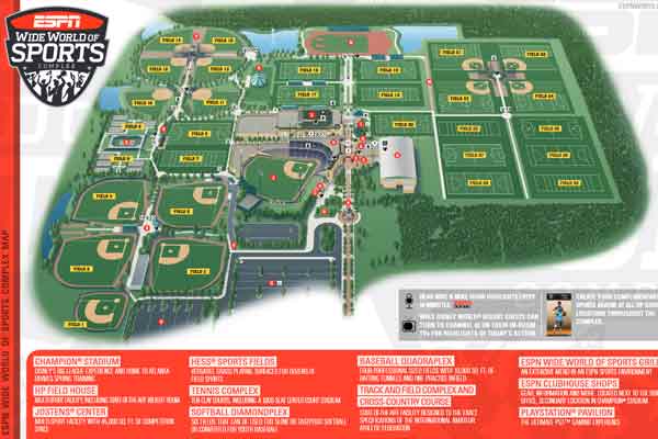 ESPN Wide World of Sports Complex Guidemap 2023