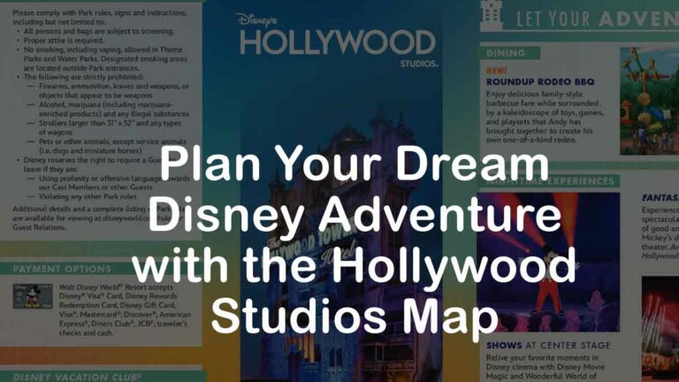 Plan Your Dream Disney Adventure with the Hollywood Studios Map