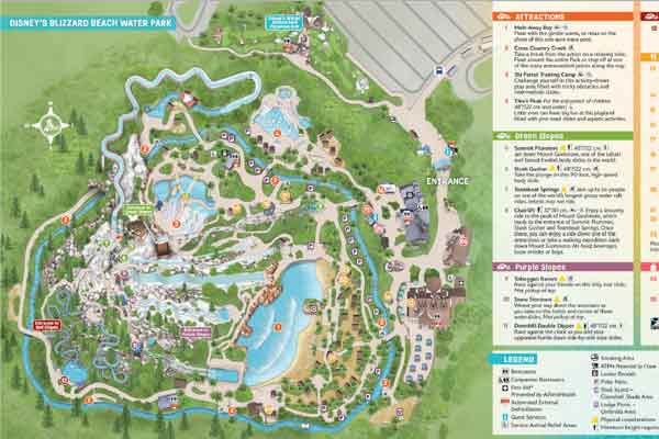 Updated Blizzard Beach Map 2023