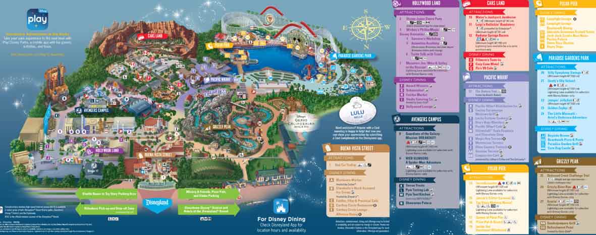 Updated California Adventure Map 