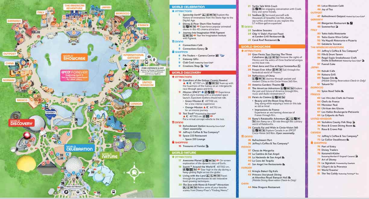 updated Epcot map