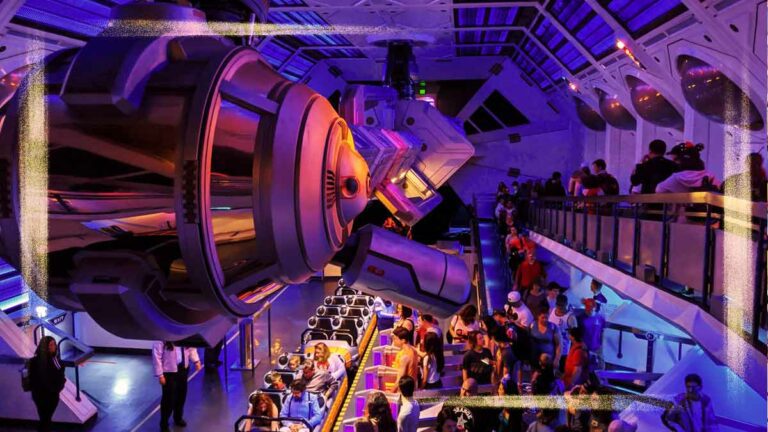 Inside the Space Mountain Queue