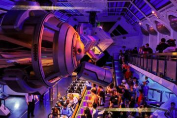 Inside the Space Mountain Queue