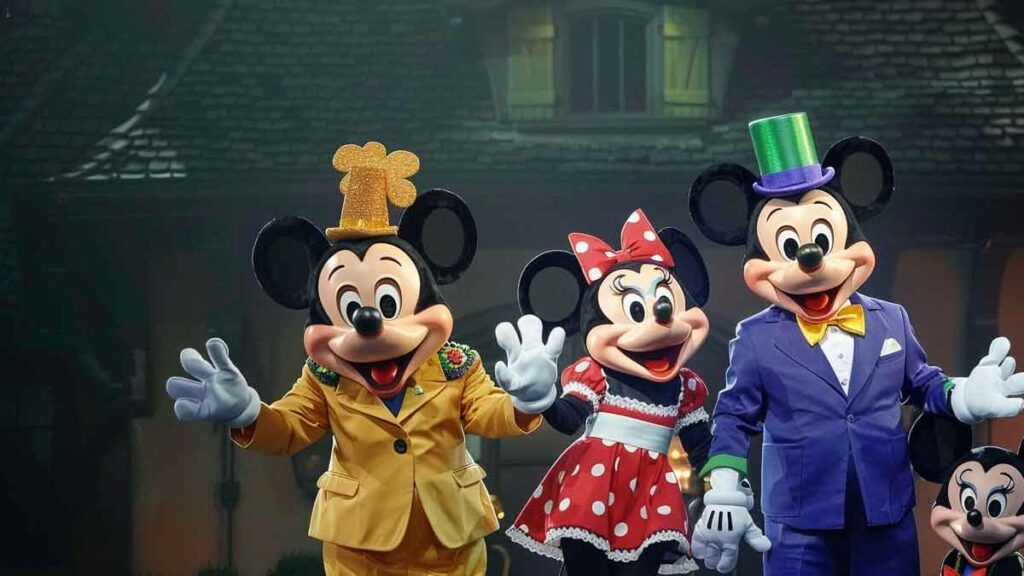 Disneyland Mickey, Minnie, Donald and Goofy Stand Up